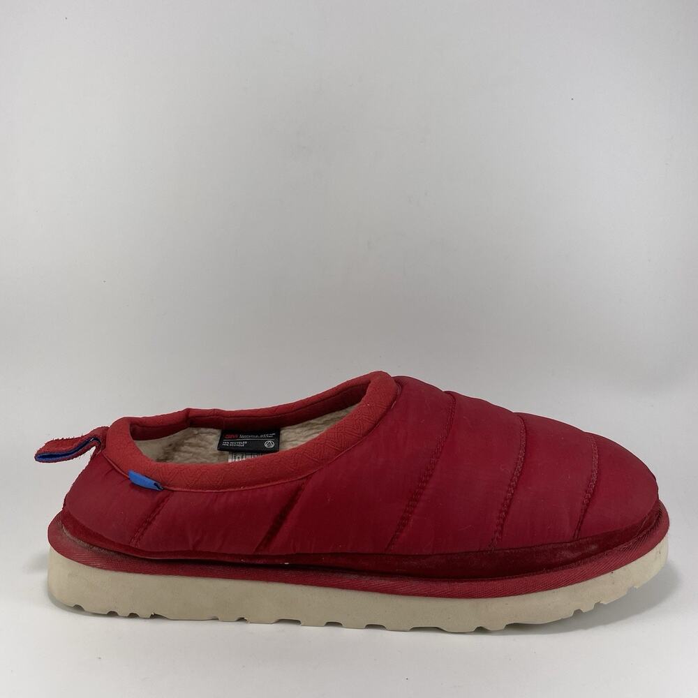 UGG Tasman LTA Puffer Sheepskin Slippers Thinsulate 1127735 Red Mens Size 11